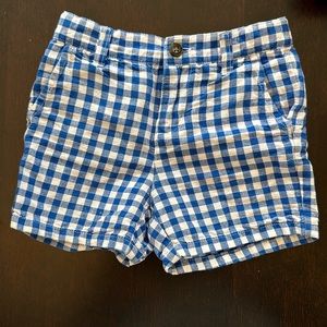 Janie and Jack Linen and Cotton Plaid Classic Style Short